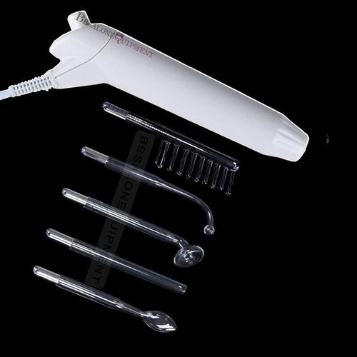 Hi-gh Frequency Facial Machine With 5 Glass Tubes Violet Orange Acne Skin Care - Picture 7 of 14