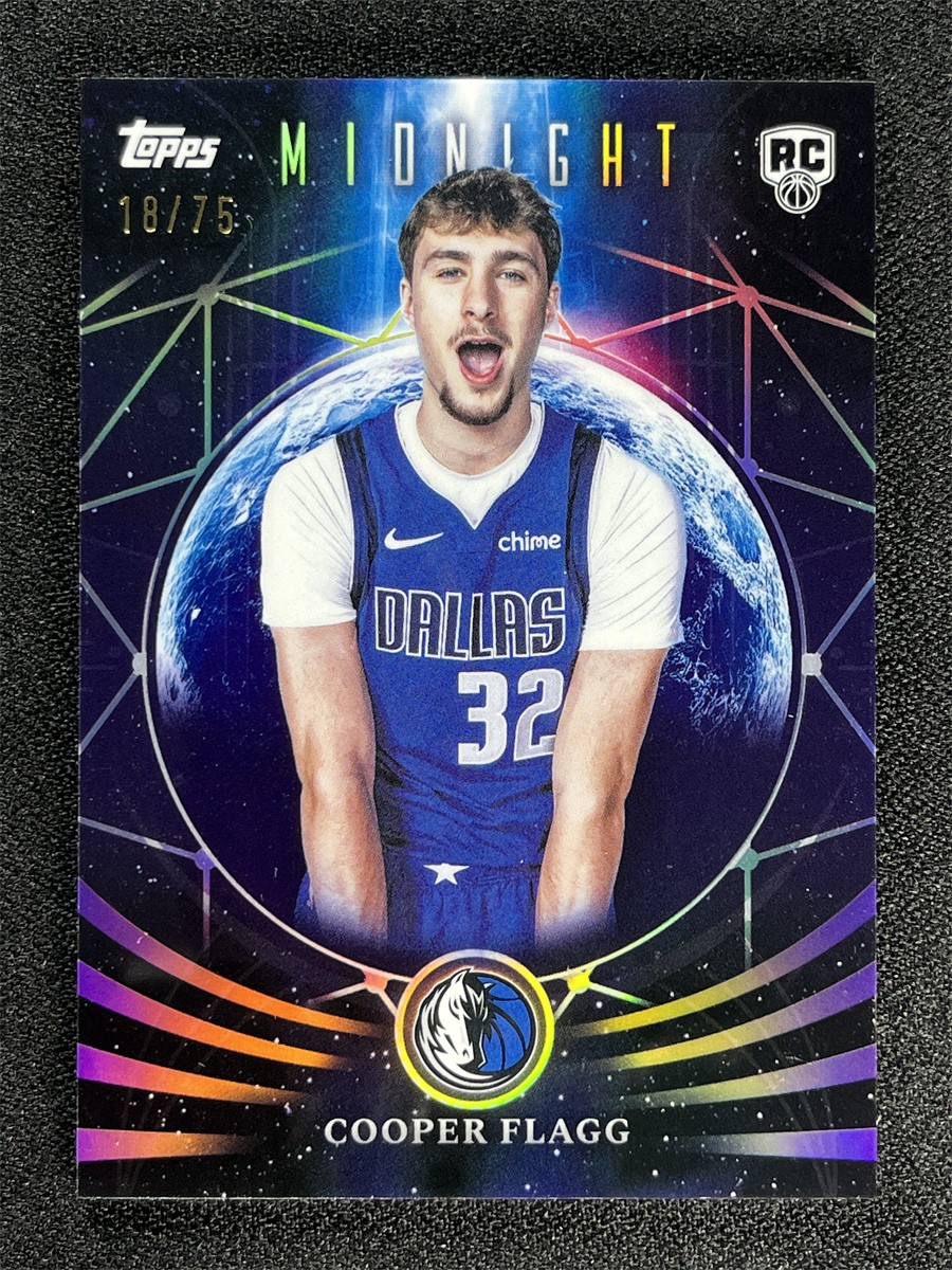 2025-26 Topps Midnight Cooper Flagg #MF-21 Dusk Moonfall Rookie RC Mavericks /75