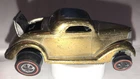 Vintage Hot Wheels Classic ‘36 Ford Coupe 6253/ 1969 Gold / Red Side Walls