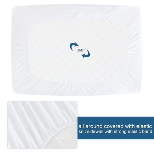 Queen Mattress Protector Waterproof Cover Absorbent Fitted Sheet up - 18'' De... - Picture 6 of 7