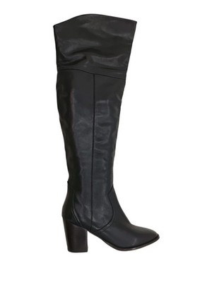 And/or Damen Stiefel UK 6,5 schwarz 100% Leder Plateau
