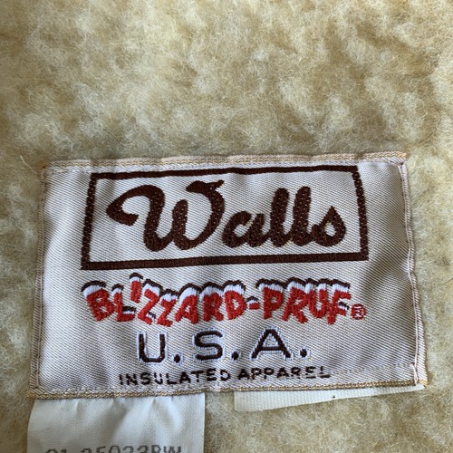 Vintage 80’s Walls Blizzard-Pruf Sherpa Lined Work Vest Men’s Medium USA Made - Picture 2 of 9