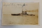 Vintage USS Florida Battleship Photo Postcard RPPC Antique — photo 1