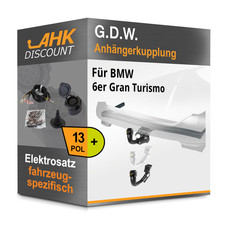 F�r BMW 6er Gran Turismo 06.17- G.D.W. Anh�ngerkupplung abnehmbar + 13polig NEU