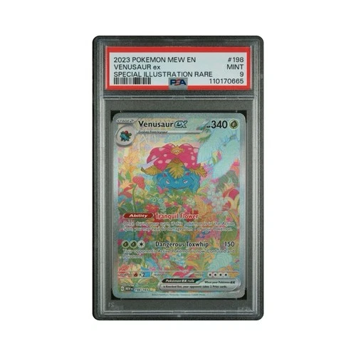 English Pokemon Venusaur Ex 198/165 151 MINT PSA 9