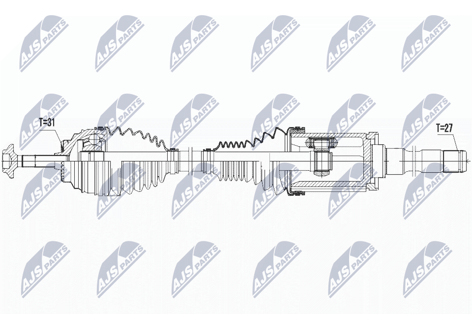 Original NTY Drive Shaft NPW-BM-027 For BMW - Image 3
