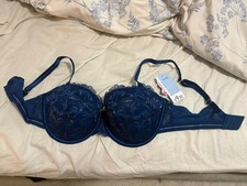 Navy Blue Balcony Bra 34e BNWT