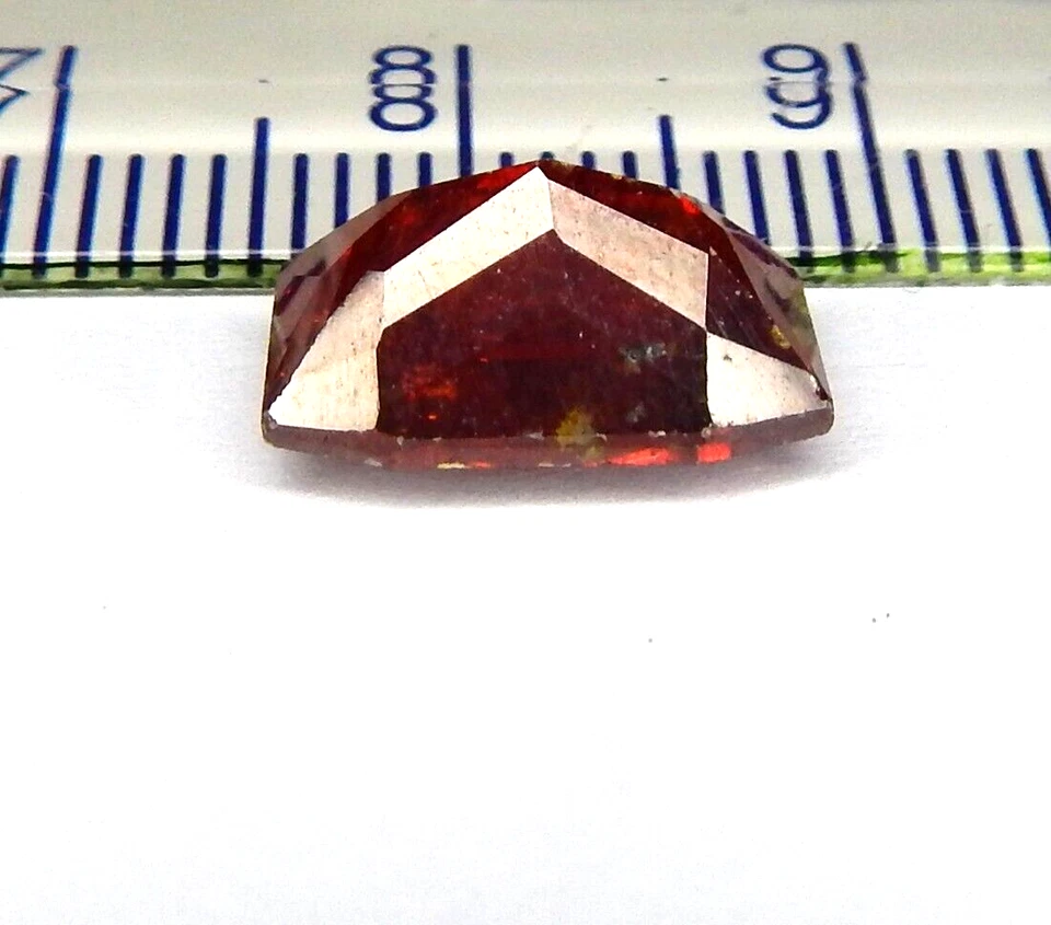 5.6ct Red Sphalerite Natural Earth Mined Unheated Faceted Cushion Spain - Image 4 of 4