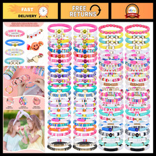100 Pcs Colorful Clay Beaded Friendship Bracelets Set for Women  Girls