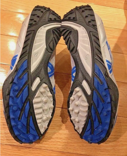 Asics Mens Outback HCS Spikeless Track Cleats Silver Calypso Sz 7.5 - Picture 5 of 5