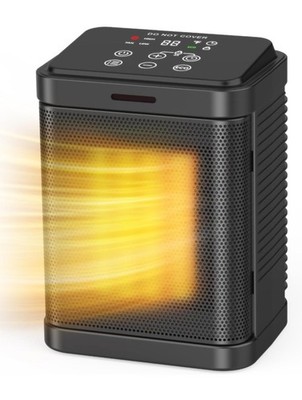 Space Heater, 1500W PTC Ceramic Space Heater with 4 Modes, 24H Timer, Thermostat