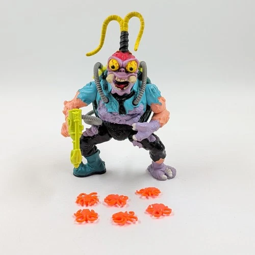 Vintage 1990 Playmates TMNT Teenage Mutant Ninja Turtles SCUMBUG Figure Complete