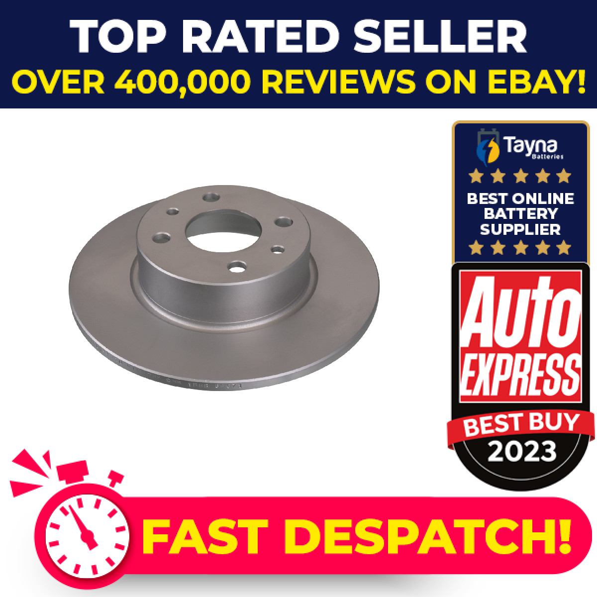 2x Brake Discs Pair Solid fits FIAT LINEA Rear 1.4 1.3D 1.6D 2007 on 251mm Set
