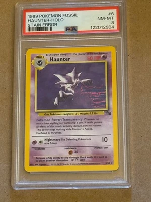 haunter holo fossil psa10 旧裏 ゴースト PSA 10 GEM MINT Haunter 6/62 1ST EDITION Fossil Set HOLO Pokemon