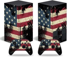 Protective Skin Sticker Vinyl Decal Full Cover for Xbox Series X Console Red