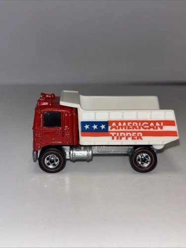 1973 American Tipper Truck Hot Wheels Redline Red Vintage HK