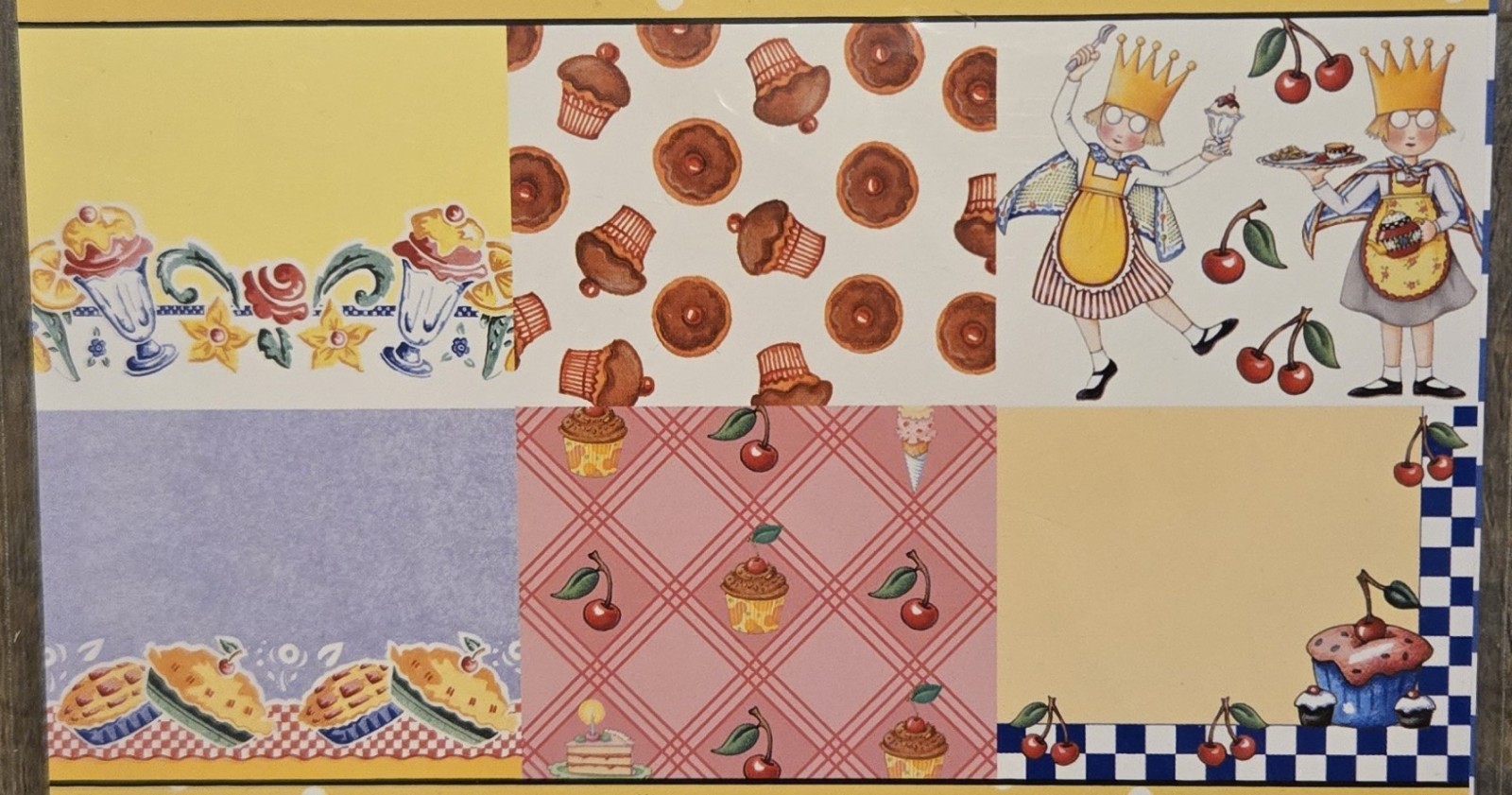 Mary Engelbreit ME Paper Pack 12 Sheets Bakery Desserts Studio18 Mary & Co 2013