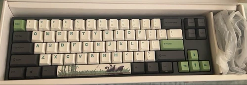 Ducky Miya Pro White/Green/Black Gaming Keyboard Used