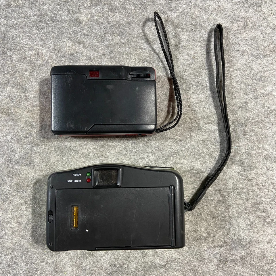 Vivitar T101 Red 28mm & Lp45 Point and Shoot Compact AF 35mm Camera Green - Image 2 of 4