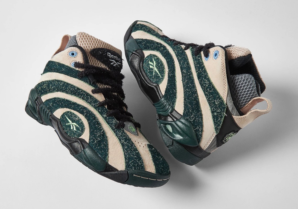Reebok Shaqnosis Brain Dead Soft Ecru Black Forest Green GX9600 | eBay