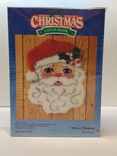 Santa Claus Christmas Latch Hook By Good Shepherd Kit 95-8694-00 Vintage 1991