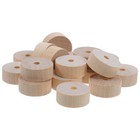  50pcs Unfinished Wooden Wheels: Small Round DIY Model Car Wheels for Building