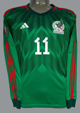 ADIDAS MEXICO GOLD CUP 2023 LS LONG S GIMENEZ ORIGINAL SOCCER JERSEY SHIRT