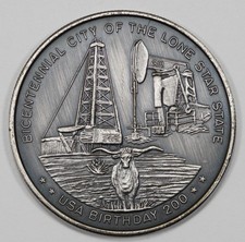 1976 Odessa, Texas Bicentennial City of the Lone Star State Medal