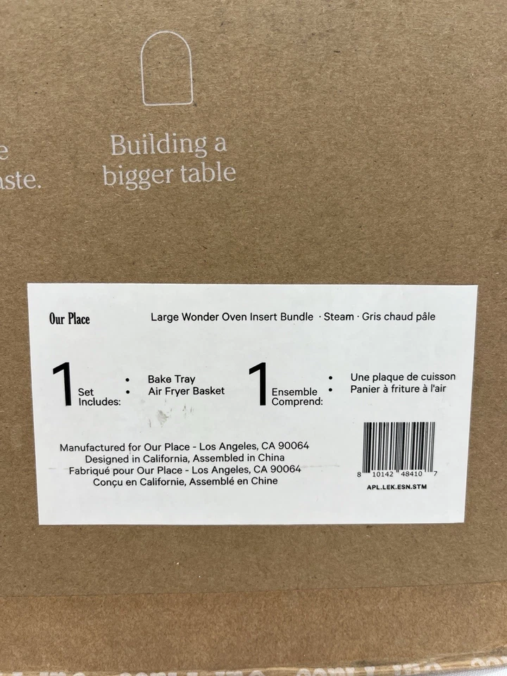 Our Place großes Wunder Ofeneinsatz Konvolut Dampf (Backblech & Luft Bratkorb)