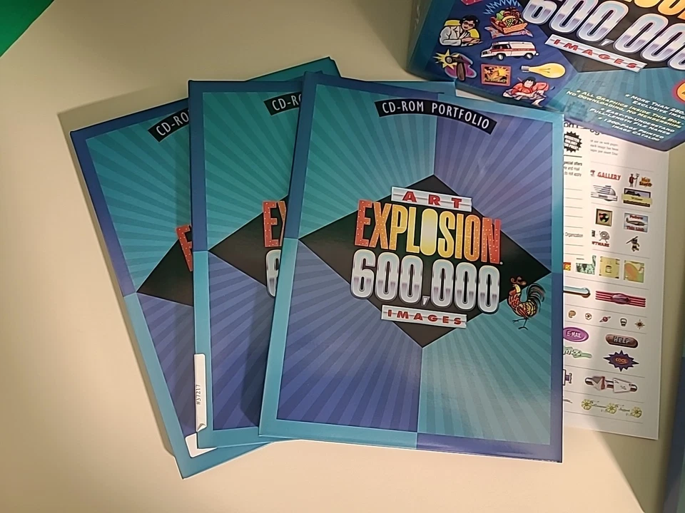 NOVA Art Explosion 600,000 Images Clip Art Software 29 CD-ROMS For Windows - Image 4 of 4