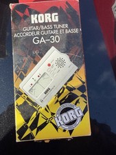 KORG GA-30 Guitar Bass Tuner with Box Manual New Open Box