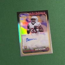 2024 Topps Chrome Trey Benson Auto Variation Rookie RC RA-TBE Arizona Cardinals