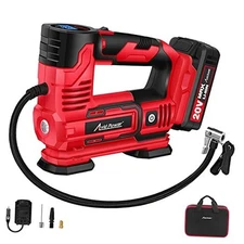  Tire Inflator Portable Air Compressor, 20V Cordless Car Tire Pump with 