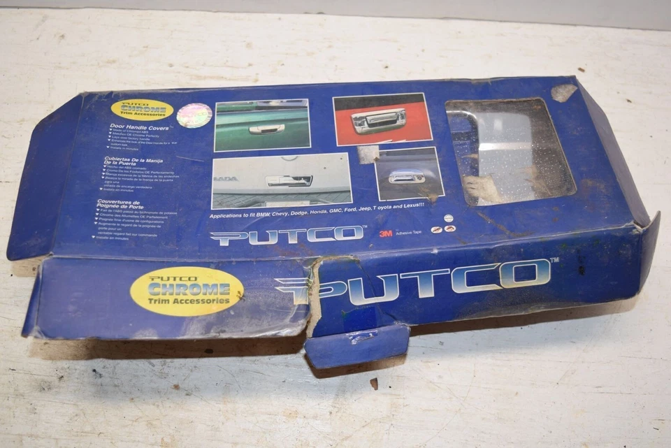 Cubierta de manija de puerta trasera cromada Putco 401089 NOS para Silverado 2007 - C84 Foto 2 de 3