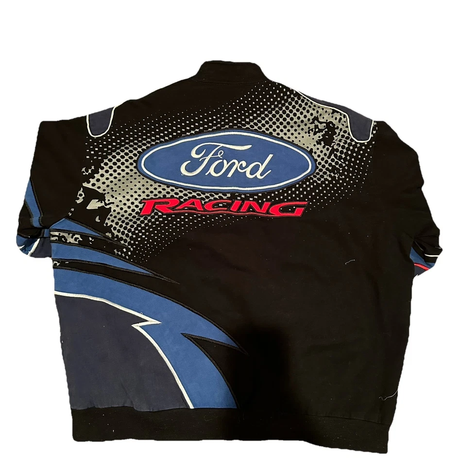 Rare Jeff Hamilton FORD Racing Jacket XL - Image 2 of 4