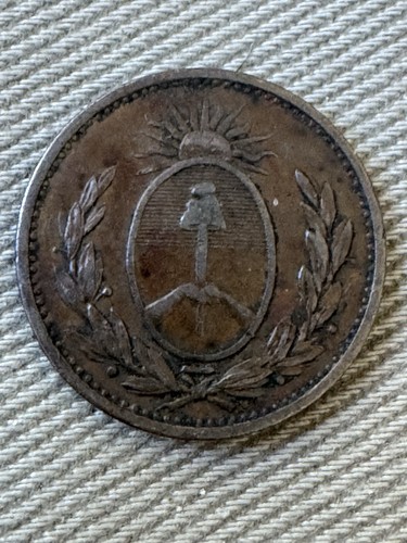 1822 Argentina “Buenos Ayres” 1 Uno Decimo Coin