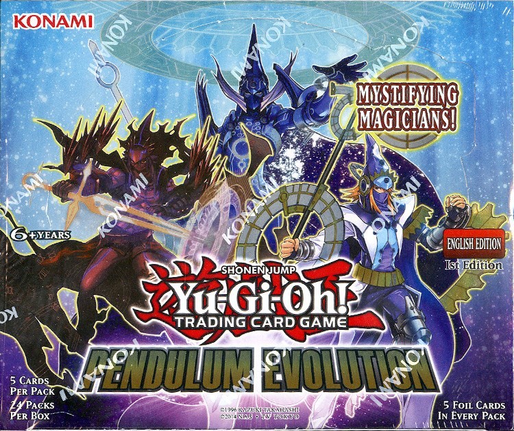 YUGIOH PENDULUM EVOLUTION 1ST EDITION BOOSTER BOX BLOWOUT CARDS