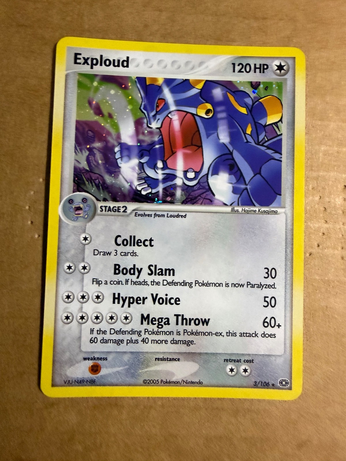 Exploud 3/106 EX Emerald Holo