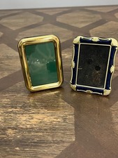 VTG 90s Brass Mini Picture Frame Lot 2 Small ...