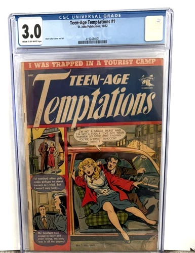 Pre Code Comic. CGC. 3.0. #1. Teen-Age Temptations