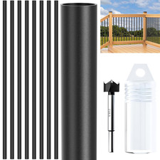 60 Pack 36-Inch Aluminum Deck Balusters, 3/4" OD Hollow round Deck Spindle with