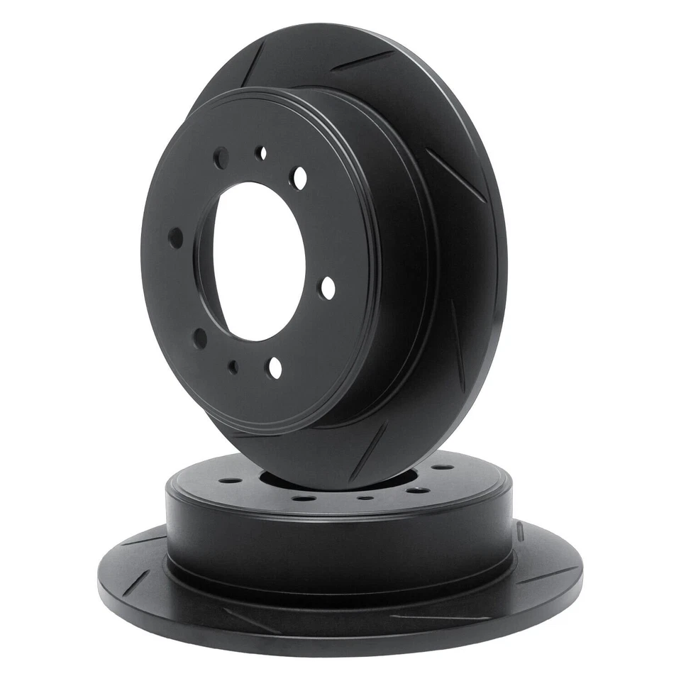 For Toyota Pickup 1979-1980 R1 Concepts Slotted Front Brake Rotor Set - Image 2 of 3