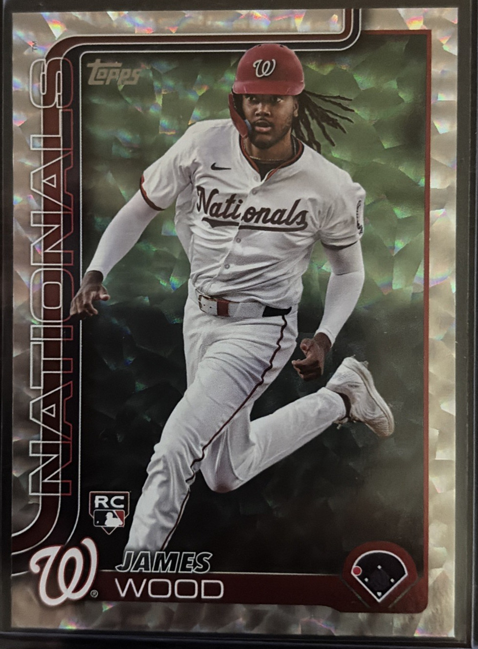 2025 Topps #181 James Wood RC DIAMANTE FOIL Rookie Card Washington Nationals