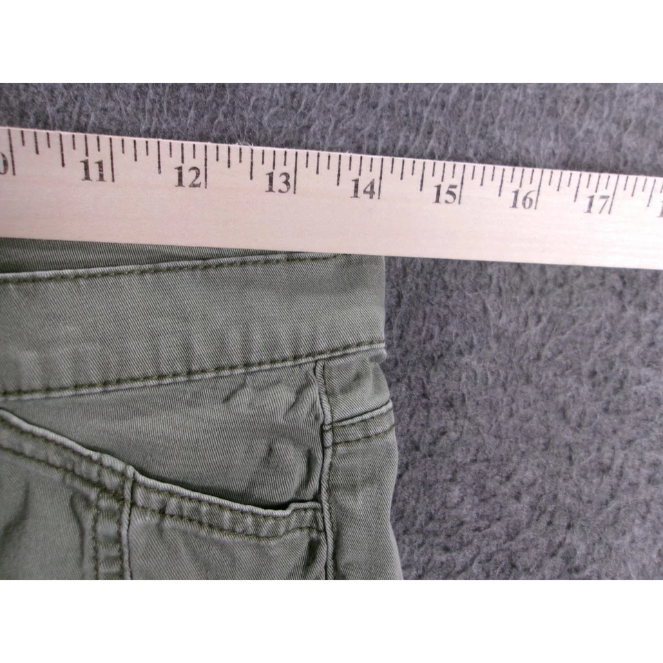 Шорты женские Mudd Cut Off 5 оливково-зеленые состаренные байкерские Daisy Duke Booty - Изображение 4 из 4