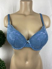 Victoria  s Secret Steel Blue Underwire BBV Perfect Shape Contour Cup Bra 38B