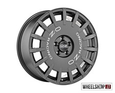 OZ Racing Rally Racing R17 4x 17 inch 7J ET45 5x108 Dark Graphite Rims Wheels
