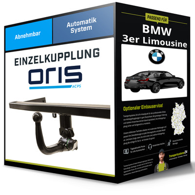 Abnehmbare Anhängerkupplung für BMW 3er Limousine 03.2014-10.2018 Typ F30 Oris