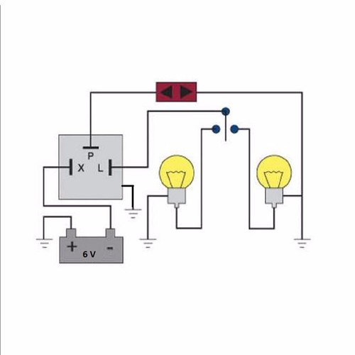 6V ELECTRONIC INDICATOR FLASHER RELAY POSITIVE EARTH GROUND 2 / 3 PIN X L P TAB - Picture 3 of 3