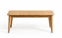 Eleganter Couchtisch Aus Eiche Mit Abgerundeten Kanten Und Beinen