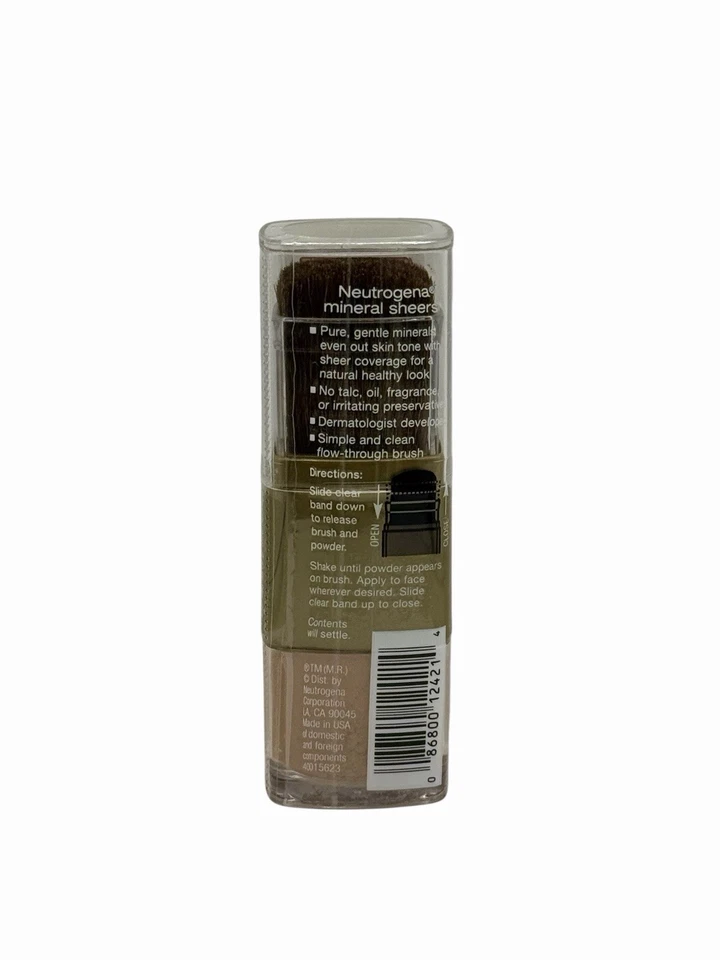 NEUTROGENA Mineral Sheers Mineral Powder Foundation 10 SHEER BRONZER 0.18 oz NEW - Image 2 of 2